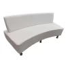 White Curved Sofa