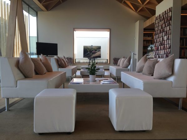 White 2 Seater Couch Hire