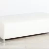 3 Seater white Ottoman​ Hire