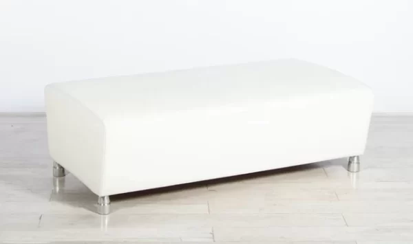 3 Seater white Ottoman​ Hire